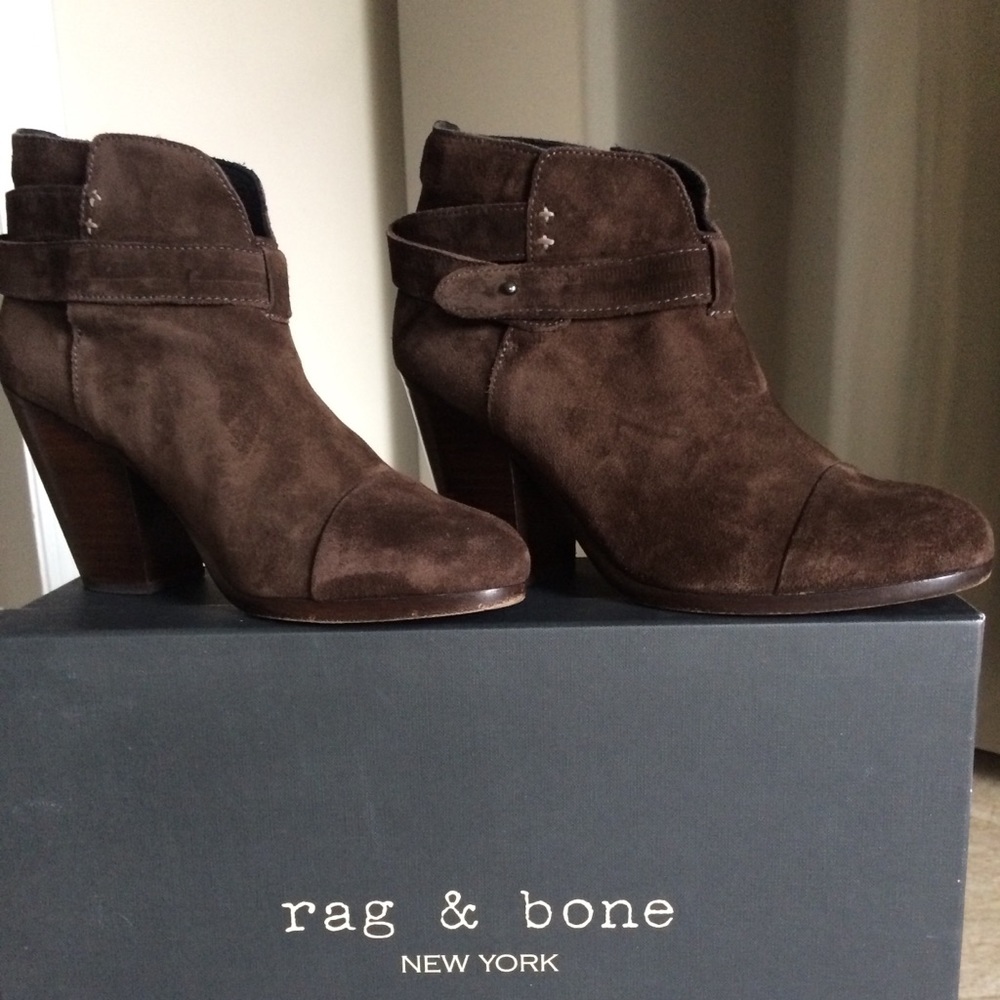 Rag & Bone Arrow Boot Espresso Suede - image 1